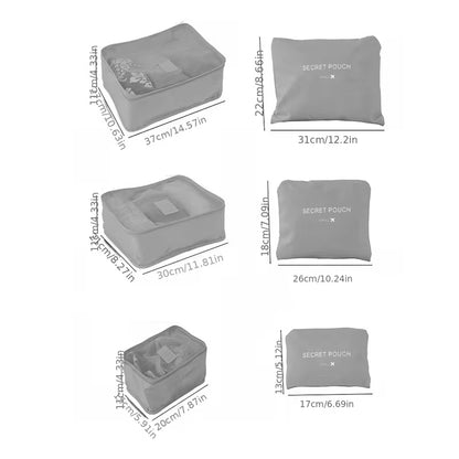 6pc Compression Packing Cubes
